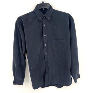 Ted Baker Mens Micro Rayon Button-Up Shirt Gray Size 3 Medium Flawed